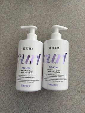 Curl Wow FLO-ETRY Vital Natural Serum two new never opened